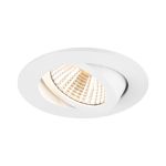 SLV New Tria 68 Spot Aluminium White Round 8.3W 705lm 38D - 927 Extra Warm White | Cutout 68mm -  Best Colour Rendering - Dimmable 