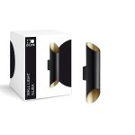 D'Lite Wall Light Nura Black Up & Down 7W 250lm - 830 Warm White | IP44