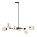 Emibig Pendant Pandora Steel Black | Suitable for 6x E14 - Max 10W
