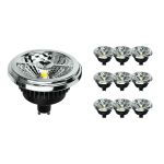 Multipack 10x Noxion Lucent LED Spot GU10 AR111 12W 600lm 40D - 927 Extra Warm White | Best Colour Rendering - Dimmable - Replaces 50W
