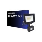 Noxion LED Floodlight Beamy G3.1 Black 20W 2200lm 100D - 840 Cool White | IP44 - Motion and Light Sensor - Symmetrical 