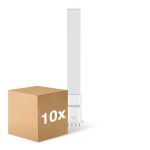 Multipack 10x Noxion Lucent PL-S LED  6W - 840 Cool White | 4-Pin - Replaces 11W