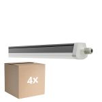 Multipack 4x Ledvance Waterproof Batten Damp Proof FLEX Throughwiring 42W 6900lm - 865 Daylight | 150cm - Replaces 2x58W