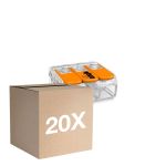 Multipack 20x Wago 221-413 Lever Wire Connector| 3 Wire Connection