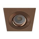 Noxion Recessed Spot Boxi MR16 Tiltable Texutre & Shiny Gold | Cutout 80mm - IP20 - incl. GU10 Socket