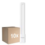 Multipack 10x Noxion Lucent PL-L LED 11.9W 1500lm - 840 Cool White | 4-Pin - Replaces 24W