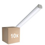 Multipack 10x Philips LED Waterproof Batten Ledinaire WT060C 46W 5600lm - 840 Cool White | 150cm - 1x Through Wiring