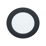 Eglo Recessed Spot Bathroom Fueva 6 Plastic Black 6.3W 720lm - 827-840-865 CCT