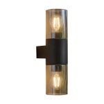 Eglo Wall Light Cropani Black Up & Down | IP54 - Suitable for 2x E27