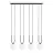 Emibig Pendant Glam Steel Black | Suitable for 4x E14 - Max 10W