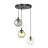 Emibig Pendant Cosmo Steel Black | Suitable for 3x E14 - Max 10W