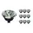 Multipack 10x Noxion Lucent LED Spot GU10 AR111 15W 850lm 40D - 927 Extra Warm White | Best Colour Rendering - Dimmable - Replaces 75W