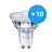 Multipack 10x Philips Corepro LED Spot GU10 PAR16 4W 345lm 36D - 830 Warm White | Dimmable - Replaces 50W