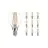 Multipack 10x Noxion Lucent Lustre LED E14 Ball Filament Clear 2.5W 250lm – Dimmable - Replaces 25W
