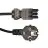 Noxion GST-Compatible Supply Cable - Female + Schuko Europlug - Black 1.5m - 3 pole 0.75mm2