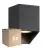 Multipack 6x Nordlux Nico Wall Light Square Aluminium Black | Suitable for 1x GU10