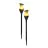 Duopack 2x Interlight Spike Light Solar Garden Torch Black 1W 40lm - 816 Extra Warm White | incl. Battery