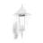 Eglo Wall Light Navedo Aluminium White | IP44 - Suitable for 1x E27 - Motion Sensor