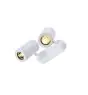 SLV Enola B Wall and Ceiling Light Aluminium White | Suitable for 2x GU10 