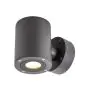 SLV Sitra Up/Down Wall Light Aluminium Grey 18W 976lm - 830 Warm White | Outdoor