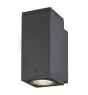 SLV Enola S Wall Light Aluminium Grey Square 6W 500lm - 940 Cool White | Outdoor - IP65 - Best Colour Rendering
