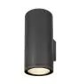 SLV Enola Up/Down Wall Light Aluminium Grey Round 55W 6000lm - 930-940 CCT | Outdoor - IP65 - Best Colour Rendering