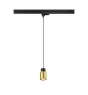 SLV Tracklight Pendant Puri 2.0 3-Phase Aluminium Black Gold | Suitable for 1x GU10 - Dimmable