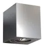 Nordlux Canto Kubi 2 Wall Light Stainless Steel Up & Down - 10.6W 500lm - 830 Warm White | IP44