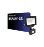 Noxion LED Floodlight Beamy G3.1 Black 20W 2200lm 100D - 840 Cool White | IP44 - Motion and Light Sensor - Symmetrical 