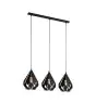 Eglo Pendant Carlton 5 Steel Black | IP20 - Suitable for 3x E27 