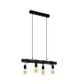 Eglo Pendant Townshend Steel Wood Black | IP20 - Suitable for 4x E27 