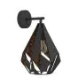 Eglo Wall Light Carlton 1 Steel Black Copper | IP20 - Suitable for 1x E27 