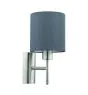 Eglo Wall Light Pasteri Steel Satin Nickel | IP20 - Suitable for 1x E27 
