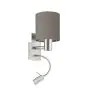 Eglo Wall Light Pasteri Steel Satin Nickel 40 | IP20 - Incl. Spot and Excl. 1x E27
