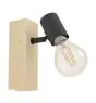 Eglo Wall Light Townshend 3 Wood Steel Black | IP20 - Suitable for 1x E27