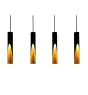 Eglo Pendant Barbotto Steel Black, Gold 18W 1380lm - 830 Warm White | Suitable for GU10