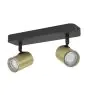 Eglo Ceiling Light Consuma 1 Steel Black Gold | IP44 - Suitable for 2x GU10 
