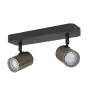 Eglo Ceiling Light Consuma 1 Steel Bronze Black | IP44 - Suitable for 2x GU10 