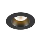 SLV New Tria 68 Spot Aluminium Black Round 8.3W 460lm 38D - 927 Extra Warm White | Cutout 68mm -  Best Colour Rendering - Dimmable 