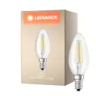 Ledvance Classic LED E14 Candle Filament Clear 4.2W 470lm - 927 Extra Warm White | Best Colour Rendering - Dimmable - Replaces 40W