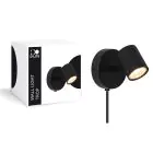 D'Lite Wall Light Trop Sandy Black | Suitable For 1x GU10