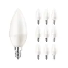 Multipack 10x Philips Corepro LED Candle E14 Frosted 7W 806lm – 827 Extra Warm White – Replaces 60W