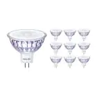Multipack 10x Philips Master Value LED Spot GU5.3 MR16 5.8W 460lm 36D - 930 Warm White | Best Colour Rendering - Dimmable - Replaces 35W