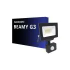 Noxion LED Floodlight Beamy G3.1 Black 20W 2200lm 100D - 840 Cool White | IP44 - Motion and Light Sensor - Symmetrical 