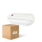 Multipack 4x  Philips LED Security Coreline BWC110 White 9W 900lm - 830 Warm White | 242x110mm - IP54 - Light Sensor