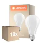 Multipack 10x Ledvance  Classic LED E27 Pear Filament Frosted 17W 2452lm - 827 Extra Warm White | Replaces 150W