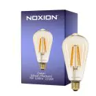 Noxion LED E27 Edison Filament Amber 7W 630lm - 822 Extra Warm White | Dimmable - Replaces 50W