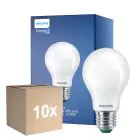 Multipack 10x Philips MASTER LED Bulb Ultra Efficient E27 Pear Frosted 2.3W 485lm - 827 Extra Warm White | Replaces 40W