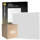 Multipack 6x Bright Choice LED Panel V2 Backlit 36W 3600lm - 840 Cool White | 60x60cm - UGR 