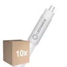 Multipack 10x Ledvance LED Tube T5 AC Mains P Mains (AC) High Efficiency 11W 1550lm - 830 Warm White | 85cm - Replaces 21W